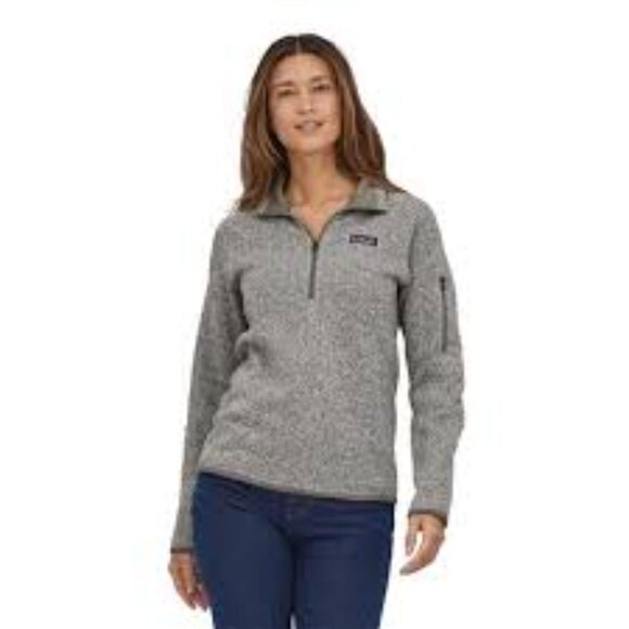 Patagonia Tops - Patagonia Better Sweater Fleece Knit 1/4 Zip 3 Pocket Women's XS Pullover Gray